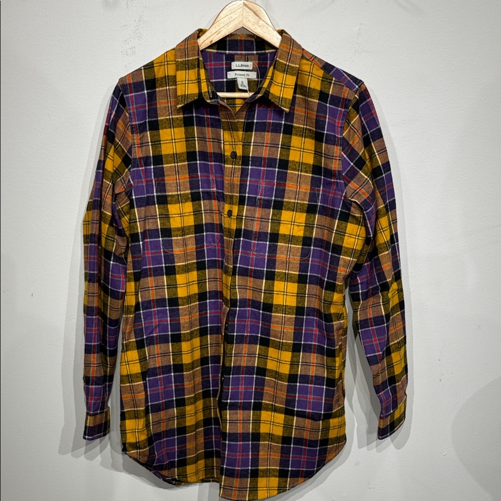 L.L. Bean Women's Casual Plaid Shirt